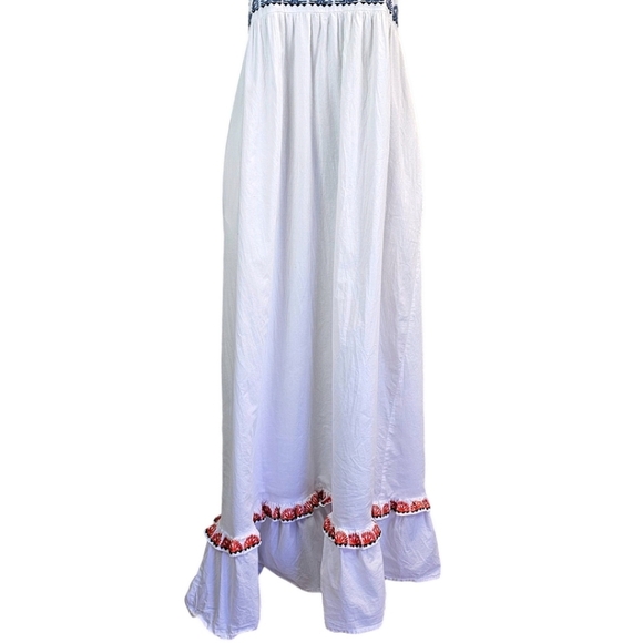 Marie Oliver Cotton Tegan Tank Maxi Dress Sz XS White Boho Chic Beach Vacation - Picture 12 of 16